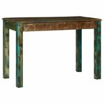 vidaXL Bureau Marron 112 x 55 x 76 cm Bois massif de récupération