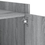 vidaXL Table de chevet sonoma gris 45x50x50 cm bois d'ingénierie