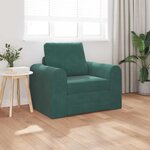 vidaXL Canapé-Lit Vert foncé 98 x 71 x 83 cm Velours