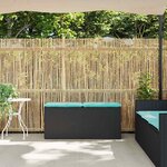 vidaXL Banc de jardin avec coussin noir 110x40x44 cm résine tressée