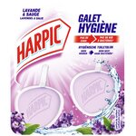Bloc WC Galet Hygiène Lavande - 2 Blocs HARPIC