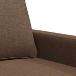 vidaXL Canapé à 2 places Marron 120 cm Tissu
