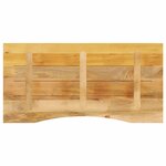 vidaXL Dessus de bureau avec courbe 120x50x2 5 cm manguier massif brut