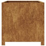 vidaXL Jardinière 50x50x50 cm acier résistant aux intempéries