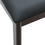 vidaXL Chaise de salle à manger 2 Pièces Marron clair et noir