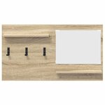 vidaXL Porte-manteau mural avec étagère Chêne sonoma 90 x 10 x 50 cm
