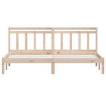vidaXL Cadre de lit sans matelas bois massif