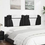 vidaXL Coussin de tête de lit Viana noir et blanc 193 cm similicuir