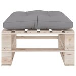 Vidaxl salon de jardin palette 7 pièces avec coussins bois de pin