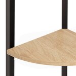 vidaXL Étagère d'angle 5 niveaux Marron clair et noir 45 5x31 5x180 cm