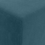 vidaXL Canapé-lit pliable Bleu 200 x 70 x 15 cm Velours