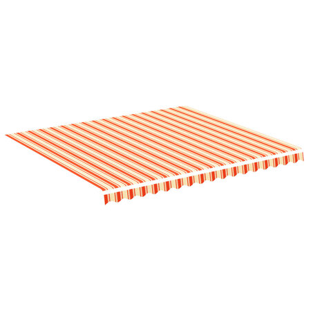 vidaXL Tissu de remplacement pour auvent Jaune et orange 4x3 5 m