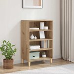 vidaXL Buffet chêne artisanal 57 x 35 x 89 5 cm Bois d'ingénierie