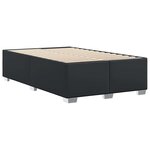 vidaXL Cadre de lit sans matelas noir similicuir