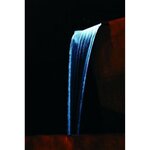 Ubbink cascade niagara de jardin 60 cm acier inox et éclairage led