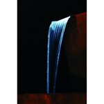 Ubbink Cascade Niagara de jardin 60 cm Acier inox et éclairage LED