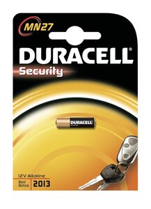 Pile alarmes et télécommandes MN27 12V blister de 1 DURACELL