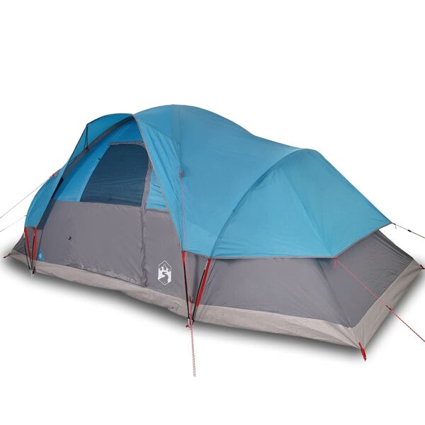 vidaXL Tente familiale à dôme 9 personnes bleu imperméable