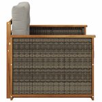 vidaXL Sofa de milieu extérieur Bois d'Acacia Massif Naturel
