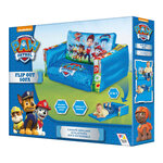 Paw patrol canapé gonflable et dépliable 2 en 1 105x68x26 cm bleu