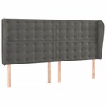vidaXL Sommier à lattes de lit matelas et LED Gris foncé 200x200 cm