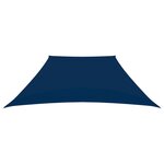 vidaXL Voile de parasol Tissu Oxford trapèze 2/4x3 m Bleu