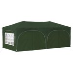 vidaXL Tente de fête pop-up 575 x 288 x 245 cm Vert Tissu Oxford