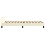vidaXL Cadre de lit sans matelas crème 90x200 cm similicuir