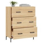 vidaXL Buffet chêne sonoma 69 5x34x90 cm bois d'ingénierie