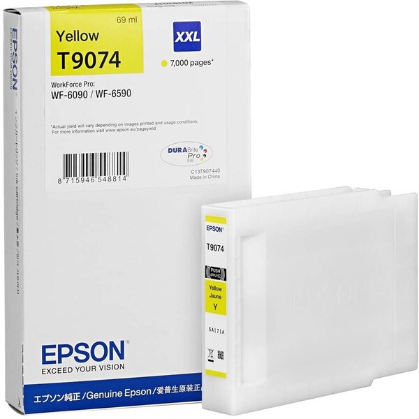 Cartouche d'encre epson t9074 xxl (jaune)