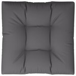 vidaXL Coussin de palette anthracite 70x70x12 cm tissu