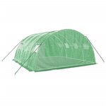 vidaXL Serre avec cadre en acier vert 16 m² 4x4x2 m