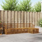 vidaXL Ensemble de canapés d'extérieur 5 Pièces Naturel