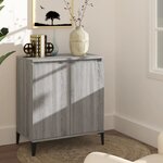 vidaXL Buffet Sonoma gris 60x35x70 cm Bois d'ingénierie