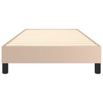 vidaXL Cadre de lit Cappuccino 90x200 cm Similicuir