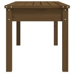 vidaXL Banc de jardin marron miel 109x44x45 cm bois de pin massif