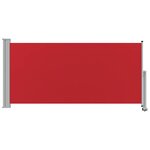 vidaXL Auvent latéral rétractable de patio 120x300 cm Rouge