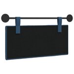 vidaXL Tête de lit suspendue Bleu Tissu