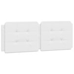 vidaXL Cadre de lit avec lumières LED blanc 140x200 cm similicuir