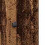 vidaXL Meuble de salle de bain avec porte-rouleau vieux bois