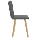vidaXL Chaises à manger lot de 2 gris foncé tissu