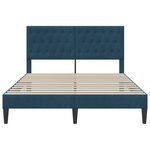 vidaXL Cadre de lit avec tête de lit Bleu 120 x 200 cm Velours