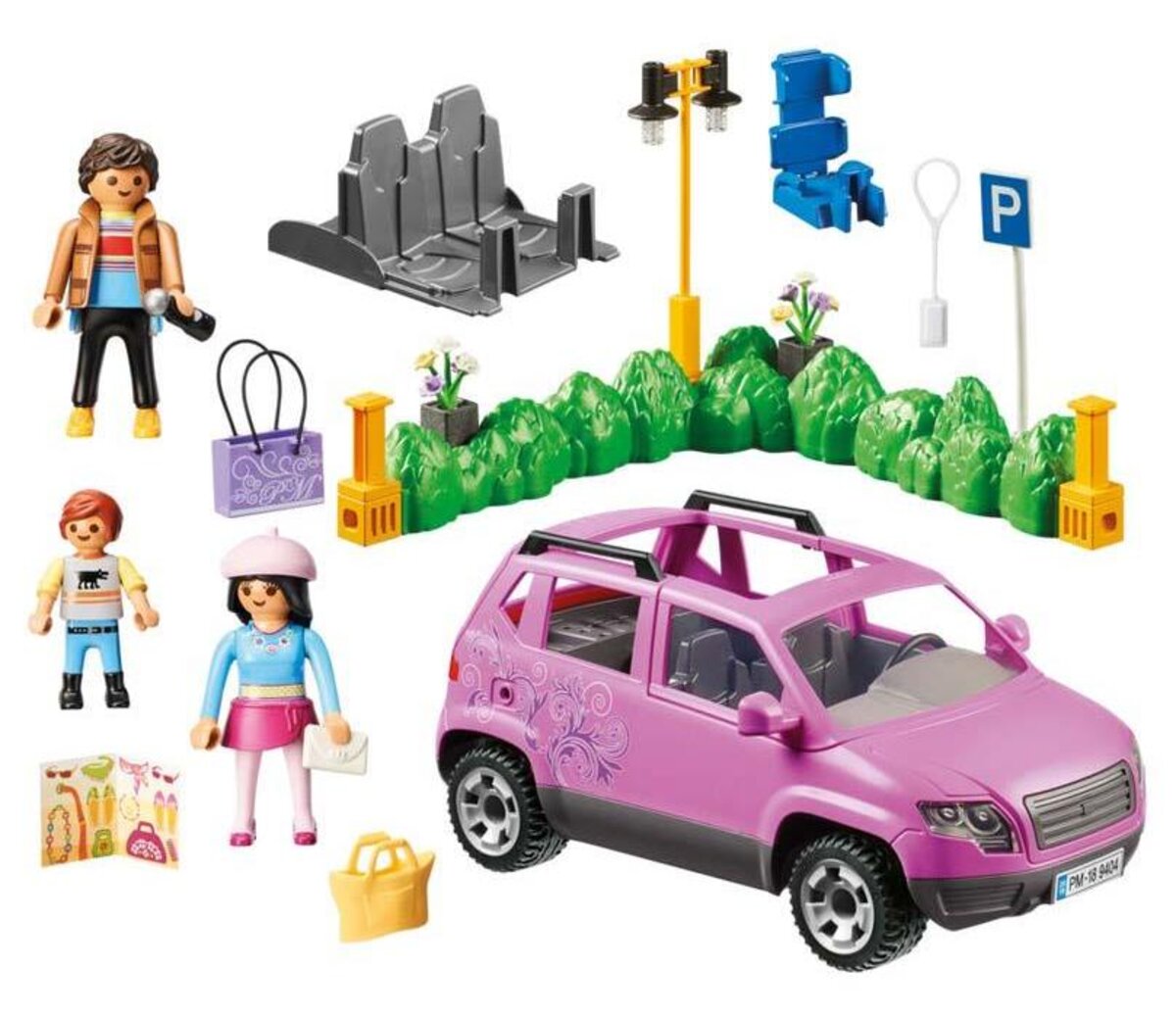 Playmobil City Life Les boutiques 9404 Voiture familiale - Playmobil