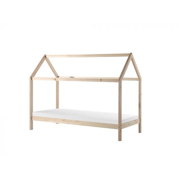 Dallas Lit LP 90x200cm Naturel + Matelas Basic Cool 200x90cm epaisseur 10cm