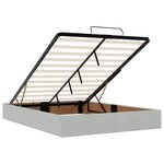 vidaXL Cadre de lit ottoman et matelas gris clair 140x190 velours