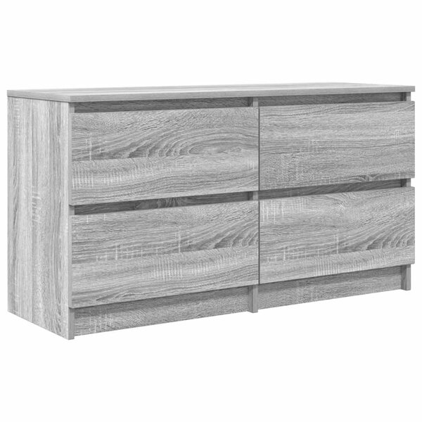 vidaXL Meuble TV sonoma gris 100x35x54 cm bois d'ingénierie