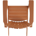 Tectake Lot de 2 chaises de jardin JANIS avec 2 repose-pieds JOPLIN et table KAMALA - marron