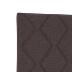 Tête de lit en tissu marron foncé avec design de blocs de diamants 100 cm
