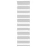 vidaXL Store zèbre gris clair largeur du tissu 35 9 cm polyester