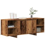 vidaXL Meuble TV vieux bois 130x35x50 cm bois d'ingénierie